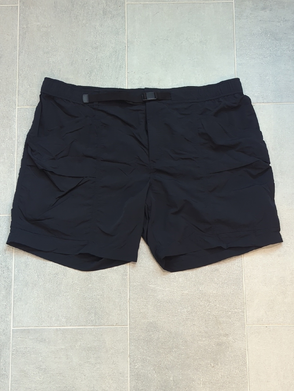 Eddie Bauer Black Athletic Shorts with Integrated Buckle